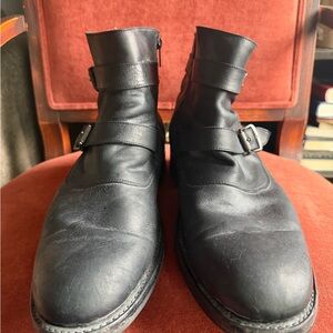 Men's Authentic Frye Black Leather Boots